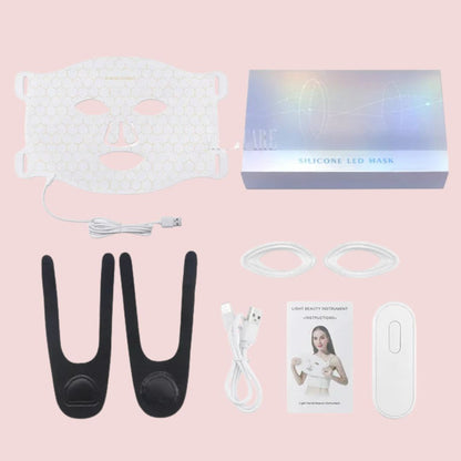 GoldSkin Pro Plus LED Red Light Therapy Face Mask